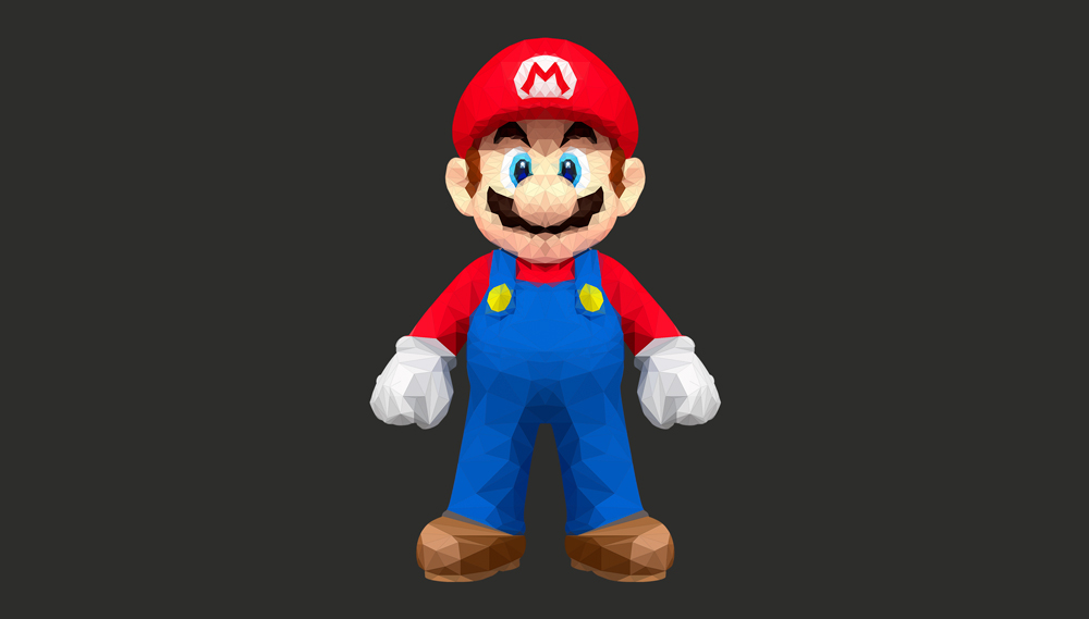 polygon super mario