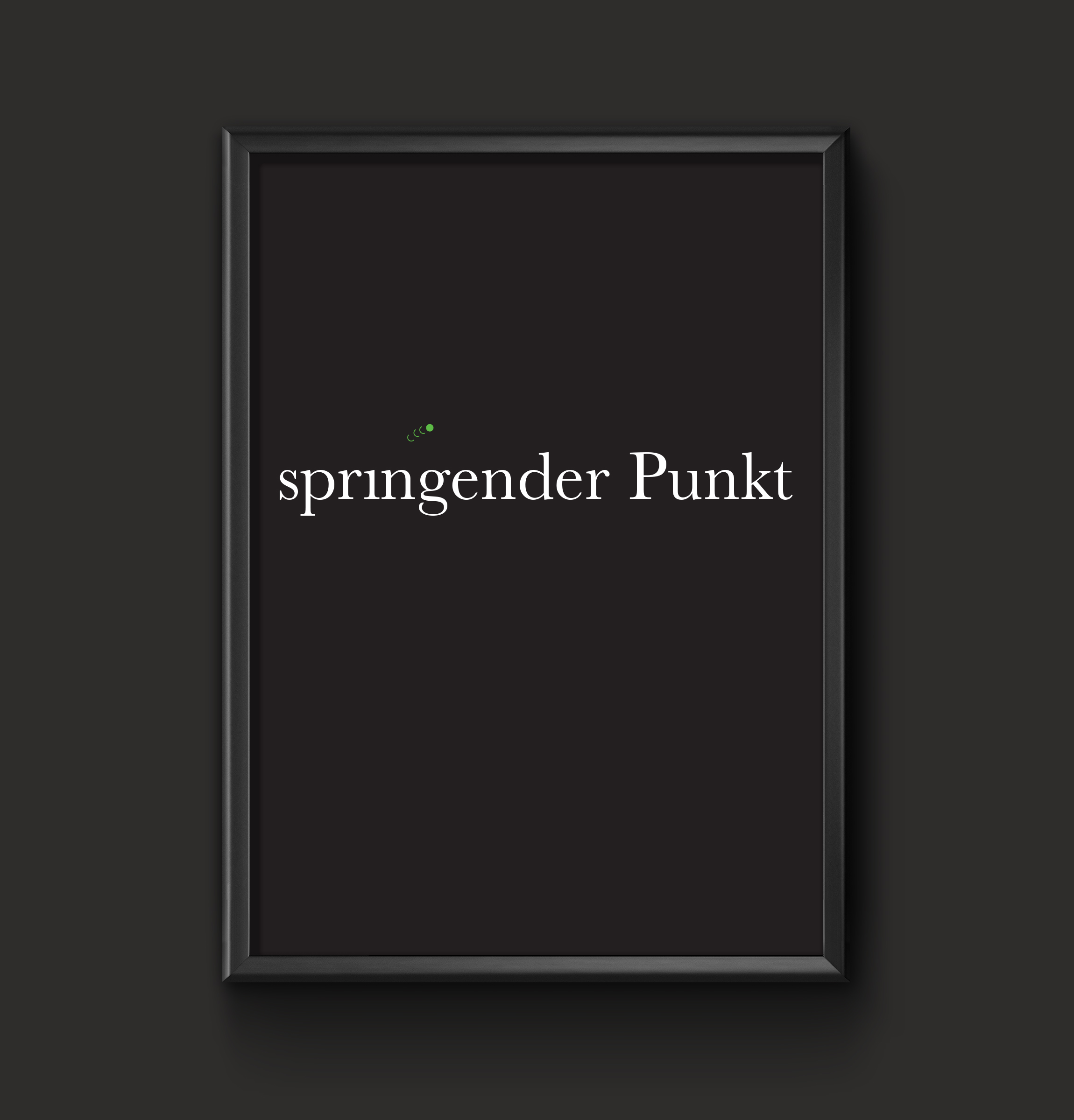 Poster springender Punkt